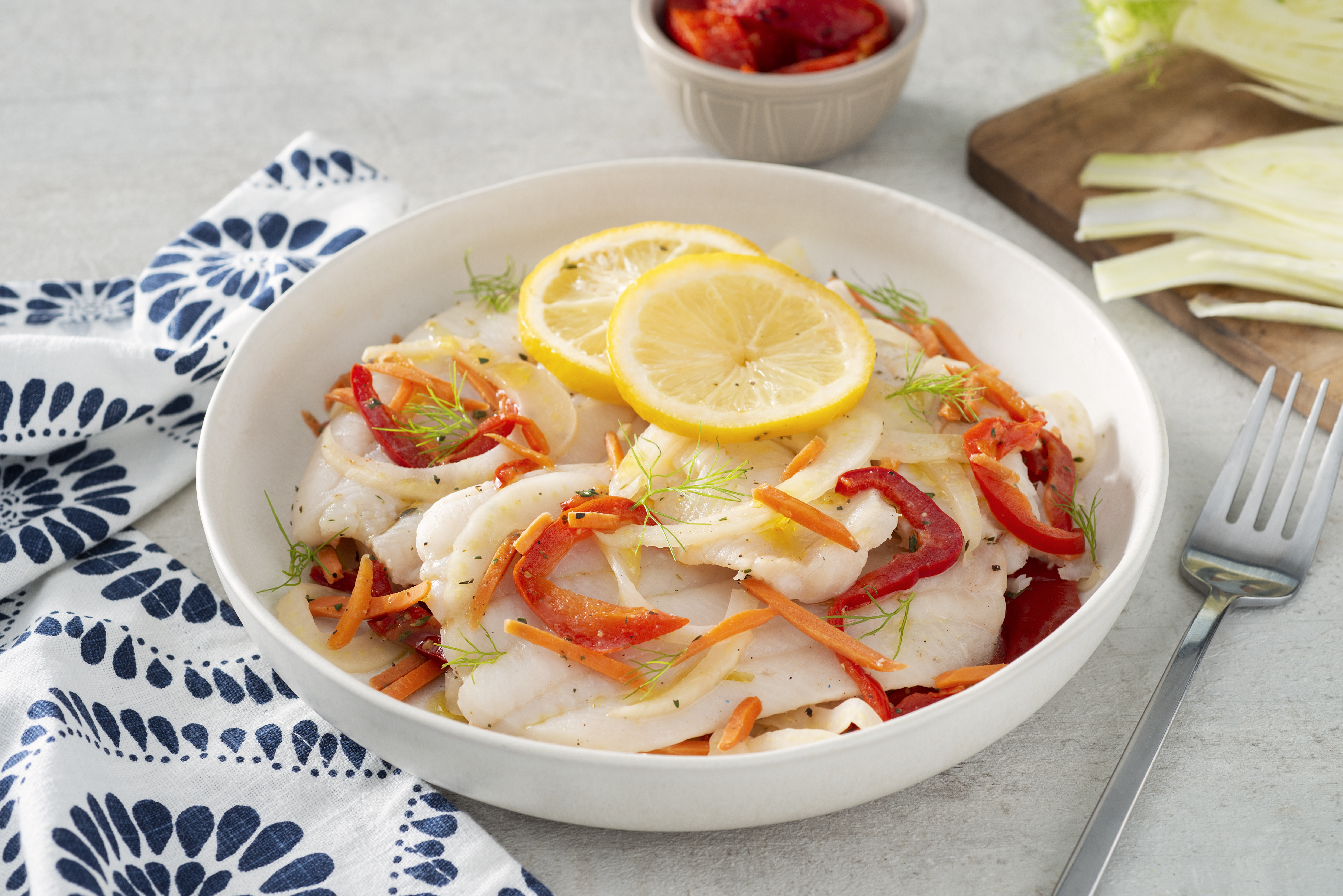 Steamed Fish with Fennel
