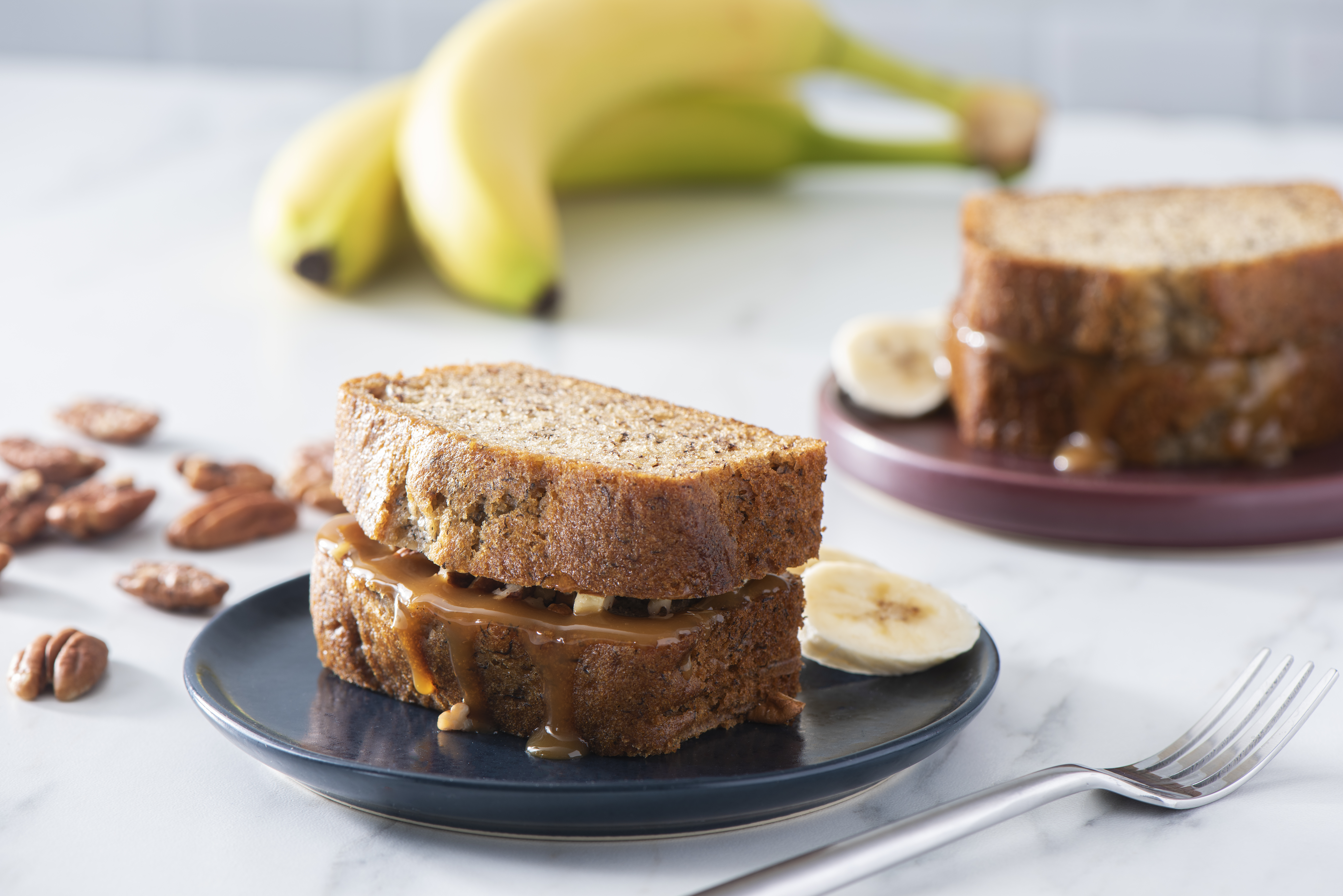 Sticky Toffee Banana Bread Pudding
